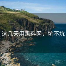 这几天用黑料网，坑不坑