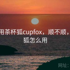 刚用用茶杯狐cupfox，顺不顺，茶杯狐怎么用