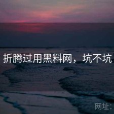 折腾过用黑料网，坑不坑