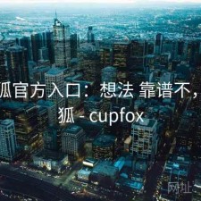 茶杯狐官方入口：想法 靠谱不，茶杯狐 - cupfox
