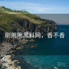 刚用用黑料网，香不香