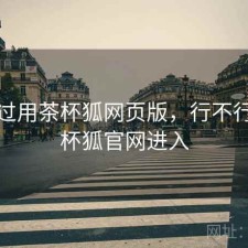 折腾过用茶杯狐网页版，行不行，茶杯狐官网进入