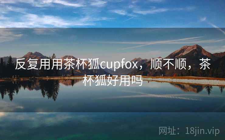 反复用用茶杯狐cupfox，顺不顺，茶杯狐好用吗  第2张