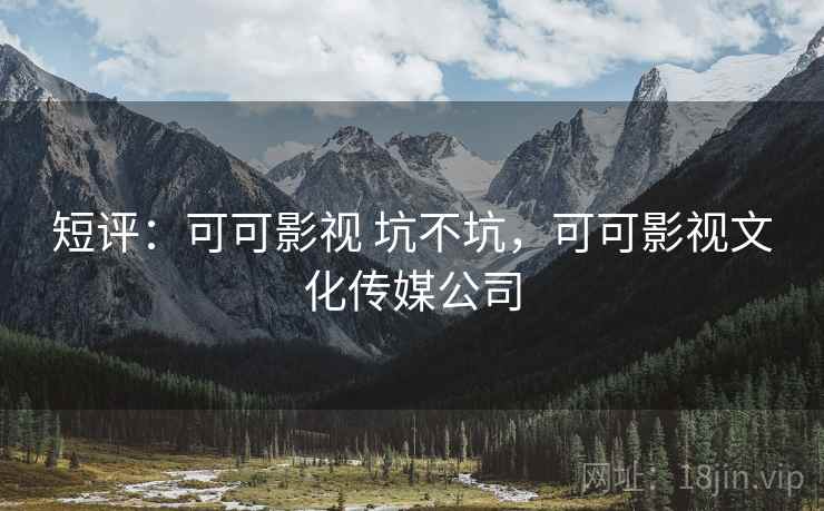 短评：可可影视 坑不坑，可可影视文化传媒公司  第2张